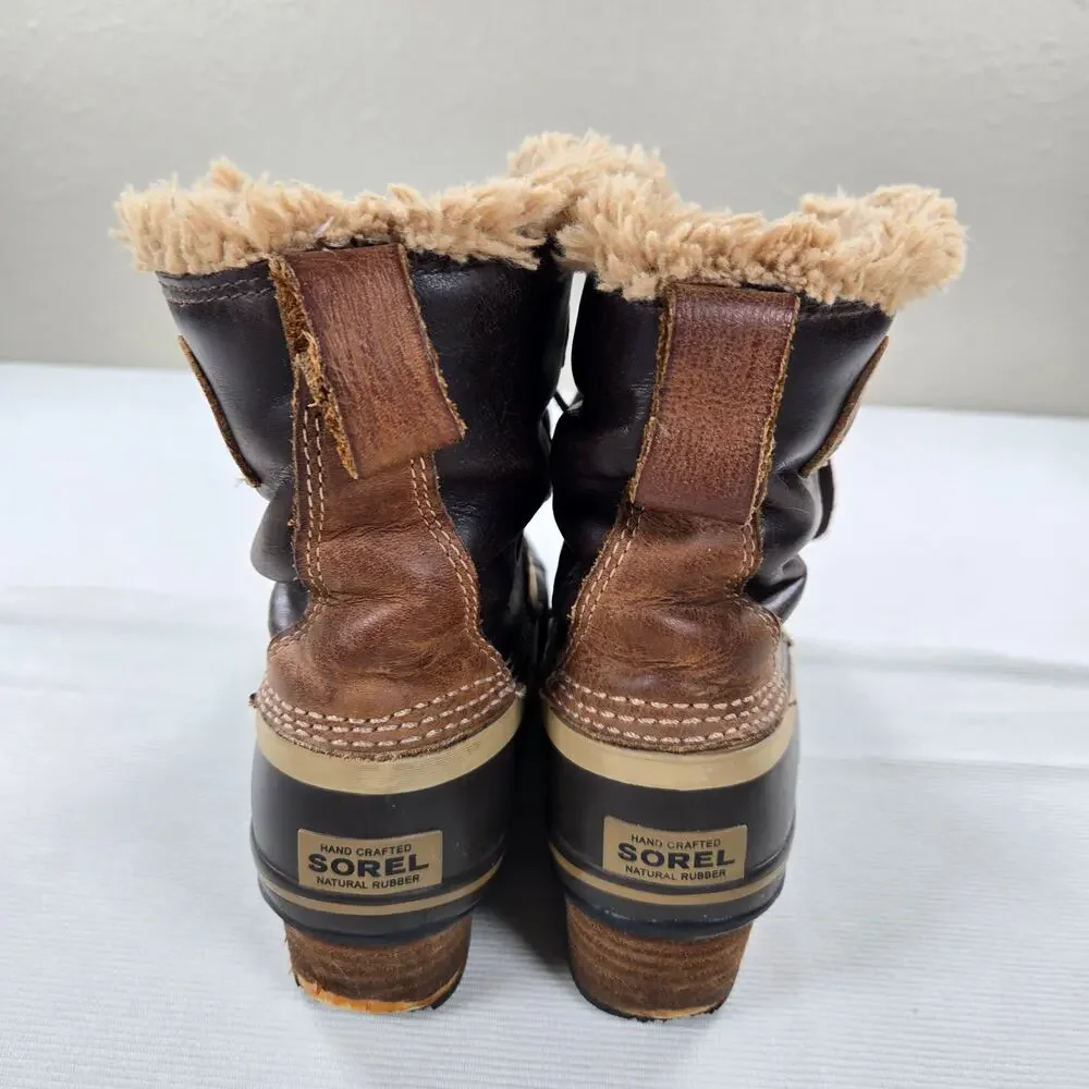 Sorel Slim Pack Trail Brown Winter Boot‎ in Brown Women's Size 7